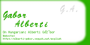 gabor alberti business card